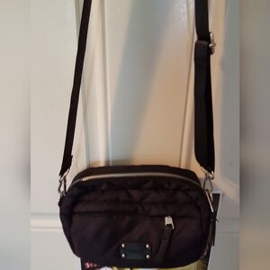 Beautiful Bearpaw slightly used black quilted crossbody purse